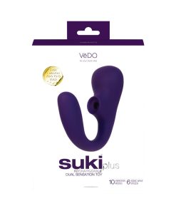 Vedo Suki Plus Rechargeable Dual Sonic Vibe Deep Purple