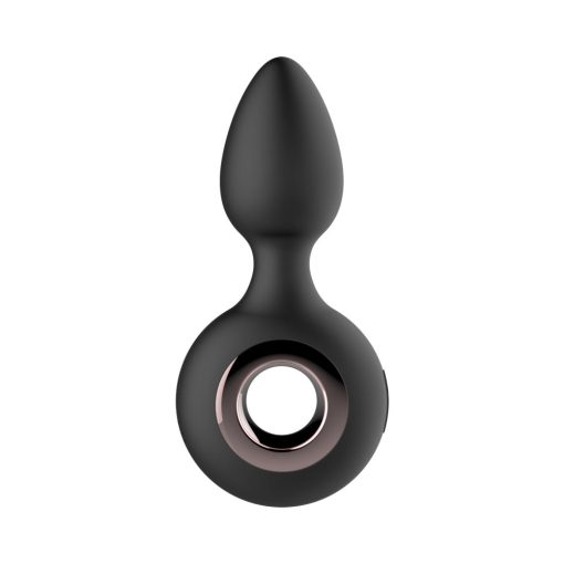 Gender Fluid Tremor Rechargeable Silicone Anal Rimmer Vibrating Plug Black - Image 2