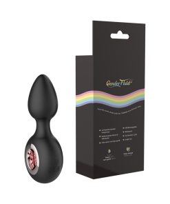 Gender Fluid Tremor Rechargeable Silicone Anal Rimmer Vibrating Plug Black