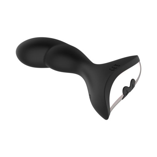 Gender Fluid Rumble Rechargeable Remote-Controlled Silicone Anal Vibrator Black - Image 7