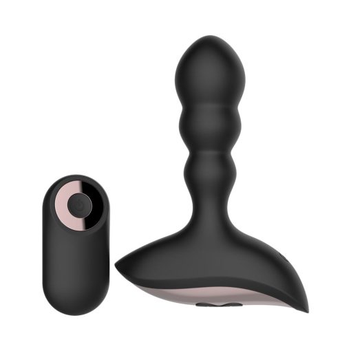 Gender Fluid Shake Rechargeable Remote-Controlled Silicone Anal Vibrator Black - Image 7
