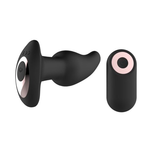 Gender Fluid Twirler Anal Vibe With Remote Silicone Black - Image 10