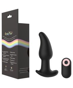 Gender Fluid Twirler Anal Vibe With Remote Silicone Black