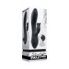 Evolved Rabbit Hole 3-In-1 Rechargeable Triple Stimulation Silicone Suction Vibrator Black