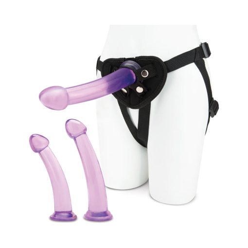 Lux Fetish Size Up 3-Piece Dildo & Harness Pegging Training Set - Image 2