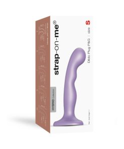 Strap-On-Me Hybrid Collection Silicone Dildo Plug P&G Metallic Lilac S