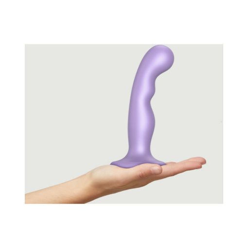 Strap-On-Me Hybrid Collection Silicone Dildo Plug P&G Metallic Lilac M - Image 2