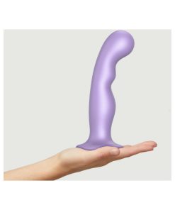 Strap-On-Me Hybrid Collection Silicone Dildo Plug P&G Metallic Lilac Xl