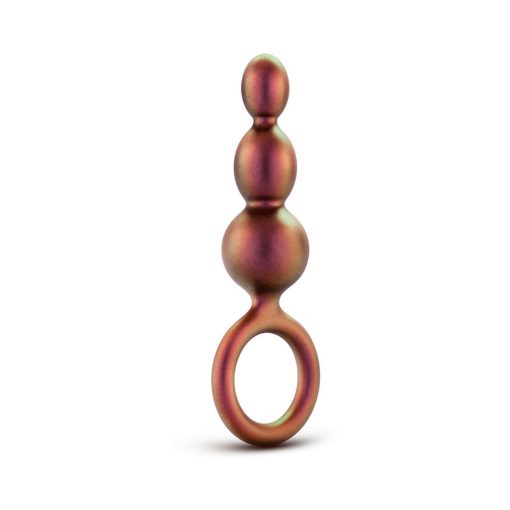 Anal Adventures Matrix Silicone Beaded Loop Plug Copper - Image 2