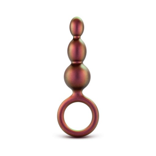 Anal Adventures Matrix Silicone Beaded Loop Plug Copper - Image 3