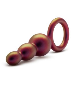 Anal Adventures Matrix Silicone Beaded Loop Plug Copper