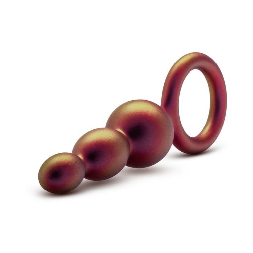 Anal Adventures Matrix Silicone Beaded Loop Plug Copper - Image 4