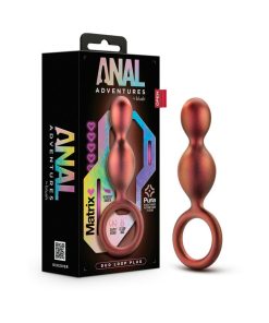Anal Adventures Matrix Silicone Duo Loop Plug Copper