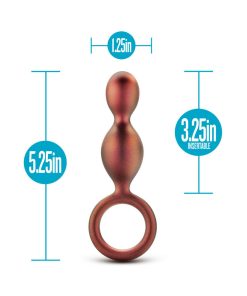 Anal Adventures Matrix Silicone Duo Loop Plug Copper