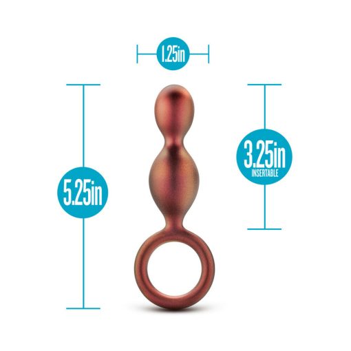 Anal Adventures Matrix Silicone Duo Loop Plug Copper - Image 5