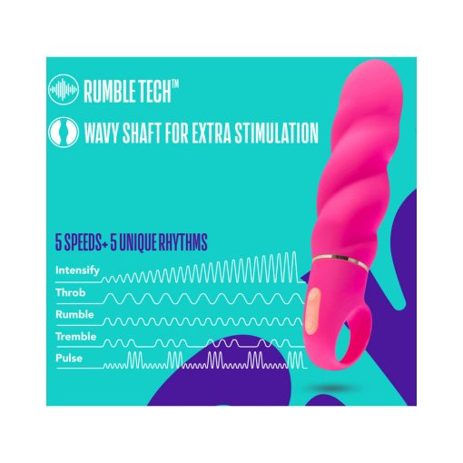 Aria Amazing Af Silicone Vibrator Fuchsia - Image 6