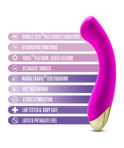 Aria Bangin' Af Rechargeable Silicone G-Spot Vibrator Purple