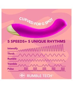 Aria Bangin' Af Rechargeable Silicone G-Spot Vibrator Purple