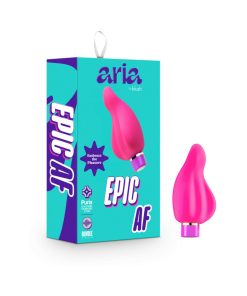 Aria Epic Af Rechargeable Silicone Mini Vibrator Fuchsia