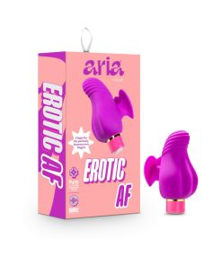 Aria Erotic Af Rechargeable Silicone Mini Vibrator Plum