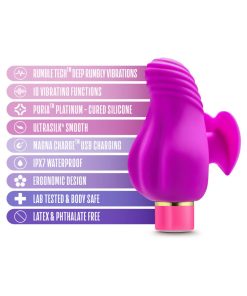 Aria Erotic Af Rechargeable Silicone Mini Vibrator Plum