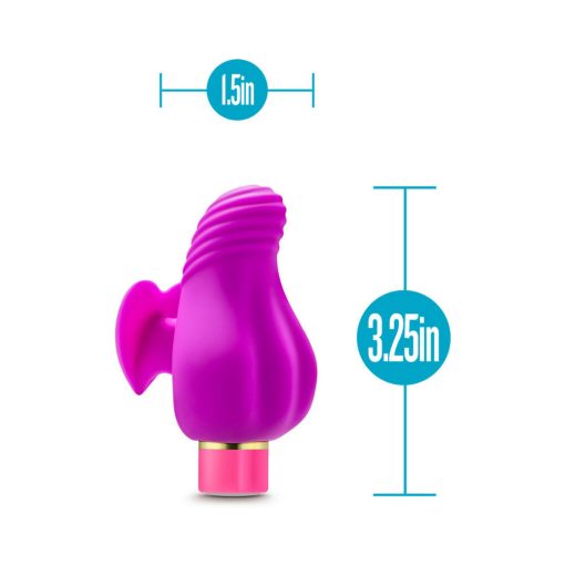 Aria Erotic Af Rechargeable Silicone Mini Vibrator Plum - Image 5