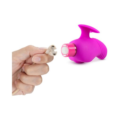 Aria Erotic Af Rechargeable Silicone Mini Vibrator Plum - Image 6