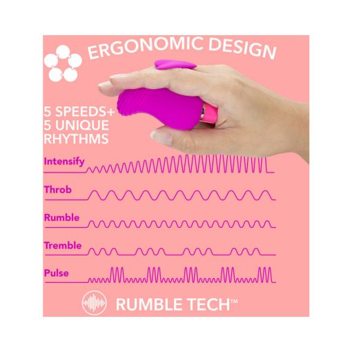 Aria Erotic Af Rechargeable Silicone Mini Vibrator Plum - Image 7