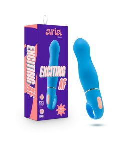Aria Exciting Af Silicone Vibrator Blue
