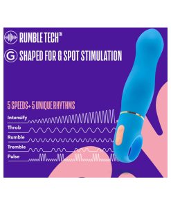 Aria Exciting Af Silicone Vibrator Blue