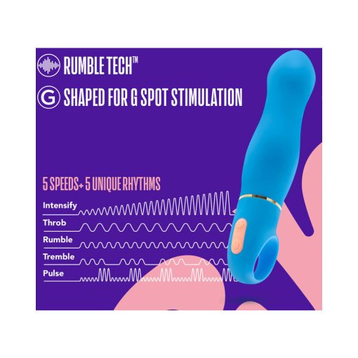 Aria Exciting Af Silicone Vibrator Blue - Image 6