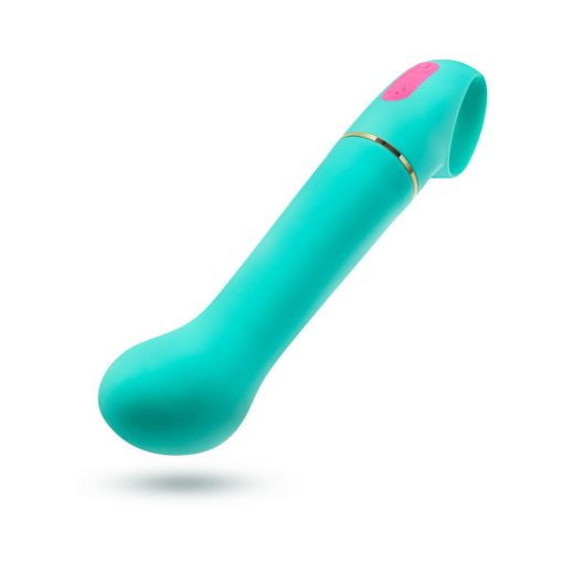 Aria Flirty Af Silicone G-Spot Vibrator Teal - Image 3
