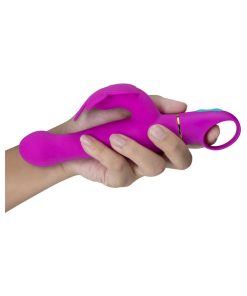 Aria Naughty Af Silicone Dual Stimulation Vibrator Plum