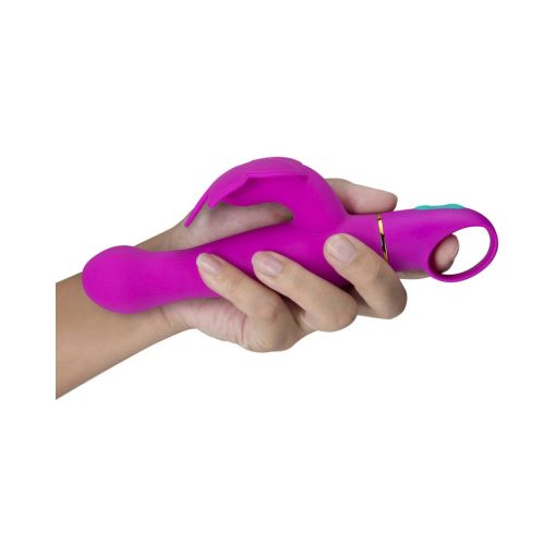 Aria Naughty Af Silicone Dual Stimulation Vibrator Plum - Image 6