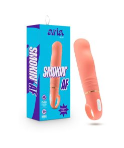 Aria Smokin' Af Silicone Vibrator Coral