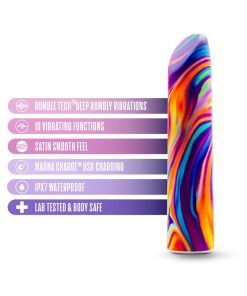 Limited Addiction Psyche Power Vibe Rechargeable Bullet Rainbow