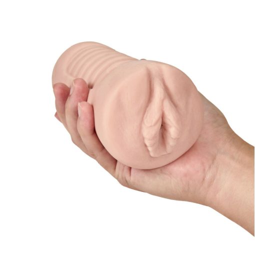M Elite Soft + Wet Annabella Vagina Stroker With Bullet Vibrator Beige - Image 4