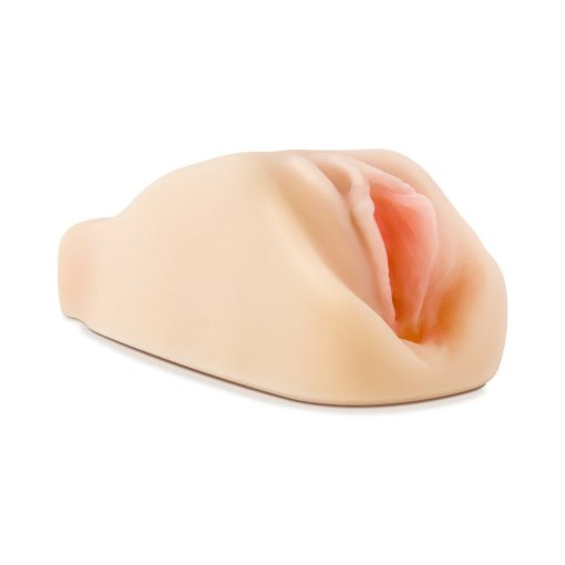 M Elite Soft + Wet Natasha Vagina Stroker With Bullet Vibrator Beige - Image 3