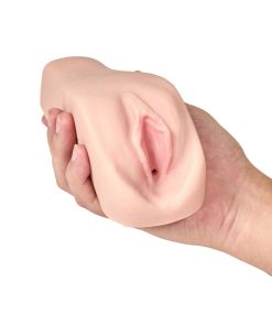 M Elite Soft + Wet Natasha Vagina Stroker With Bullet Vibrator Beige