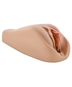 M Elite Soft + Wet Renata Vagina Stroker With Bullet Vibrator Tan