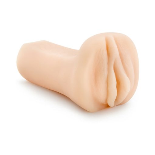 M Elite Soft + Wet Veronika Vagina Stroker With Bullet Vibrator Beige - Image 3