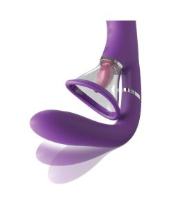 Fantasy For Her Her Ultimate Pleasure Pro Rechargeable Silicone Flicking Suction Dual Stimulator