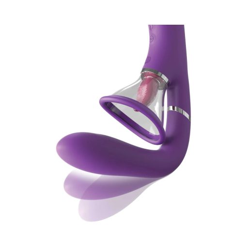 Fantasy For Her Her Ultimate Pleasure Pro Rechargeable Silicone Flicking Suction Dual Stimulator - Image 4