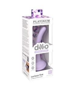 Dillio Platinum Collection Curious Five 5 In. Silicone Dildo Purple