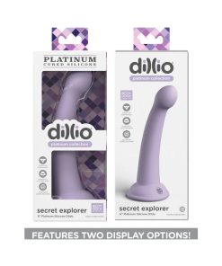 Dillio Platinum Collection Secret Explorer 6 In. Silicone Dildo Purple