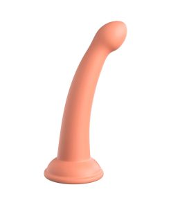 Dillio Platinum Collection Secret Explorer 6 In. Silicone Dildo Peach