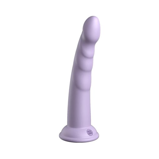 Dillio Platinum Collection Slim Seven 7 In. Silicone Dildo Purple - Image 2