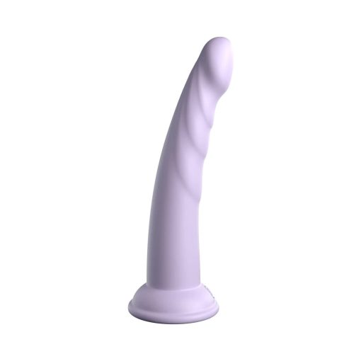 Dillio Platinum Collection Slim Seven 7 In. Silicone Dildo Purple - Image 3