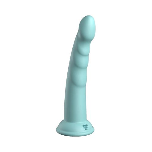 Dillio Platinum Collection Slim Seven 7 In. Silicone Dildo Teal - Image 2
