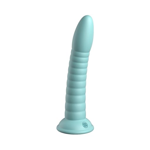 Dillio Platinum Collection Wild Thing 7 In. Silicone Dildo Teal - Image 2